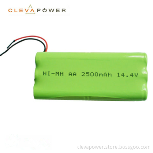 AA 2500mAh 14.4V rechargeable Ni-mh battery pack